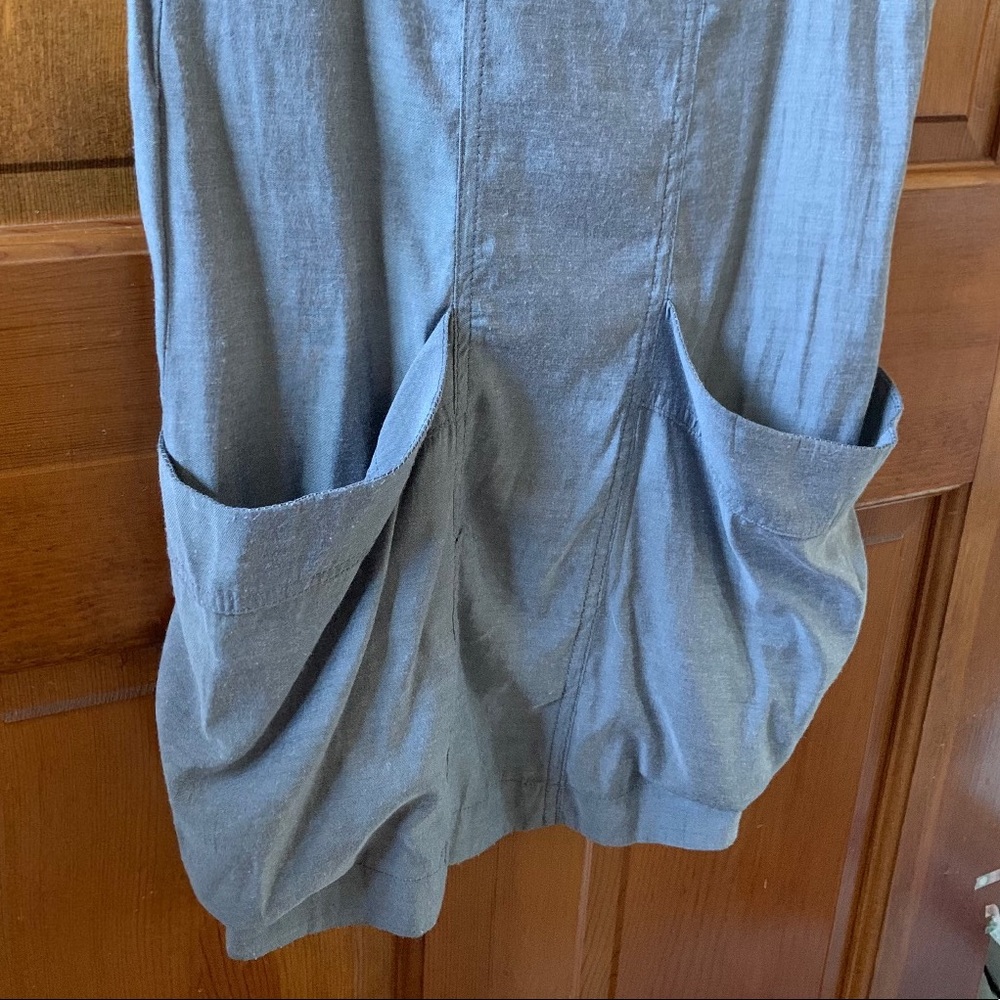 Colcci Silver gray dress with pockets open back short sleeve boat neck grey - Picture 7 of 9